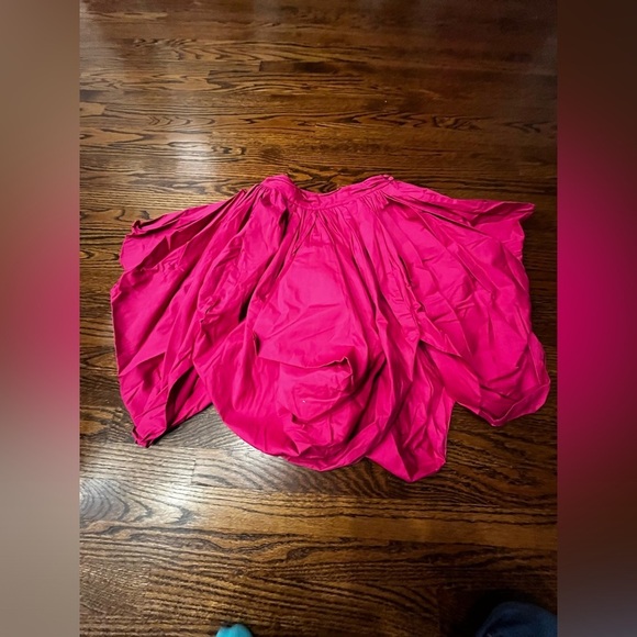 Sunday in Brooklyn Scalloped Bubble Skirt hot pink by Anthropologie Size small - Picture 3 of 6